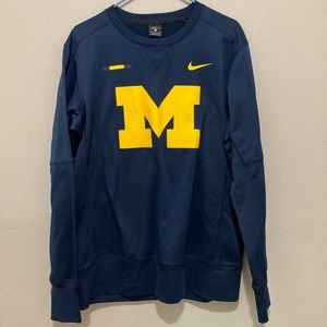 Michigan College Blue Sweater